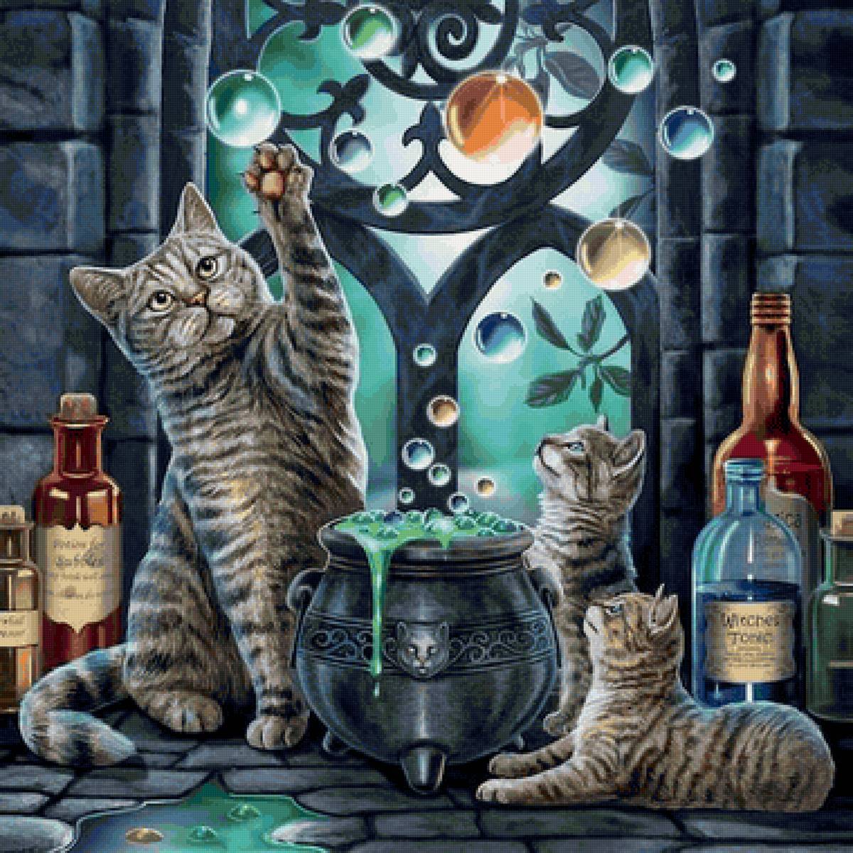 Gato.misticos. - animais.fantasia. - предпросмотр