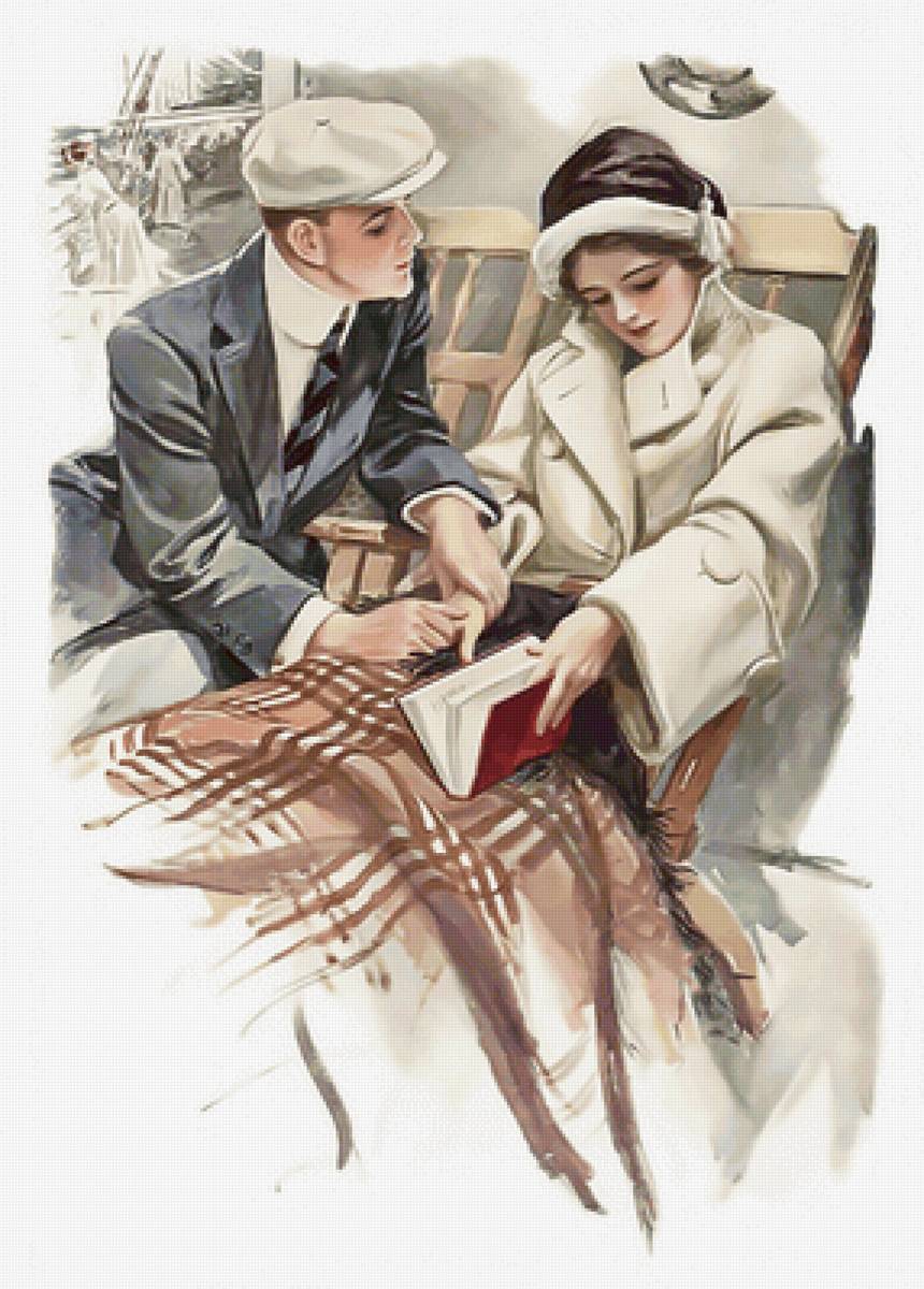 Серия "Ретро". Девушки Фишера - ретро, пара - предпросмотр