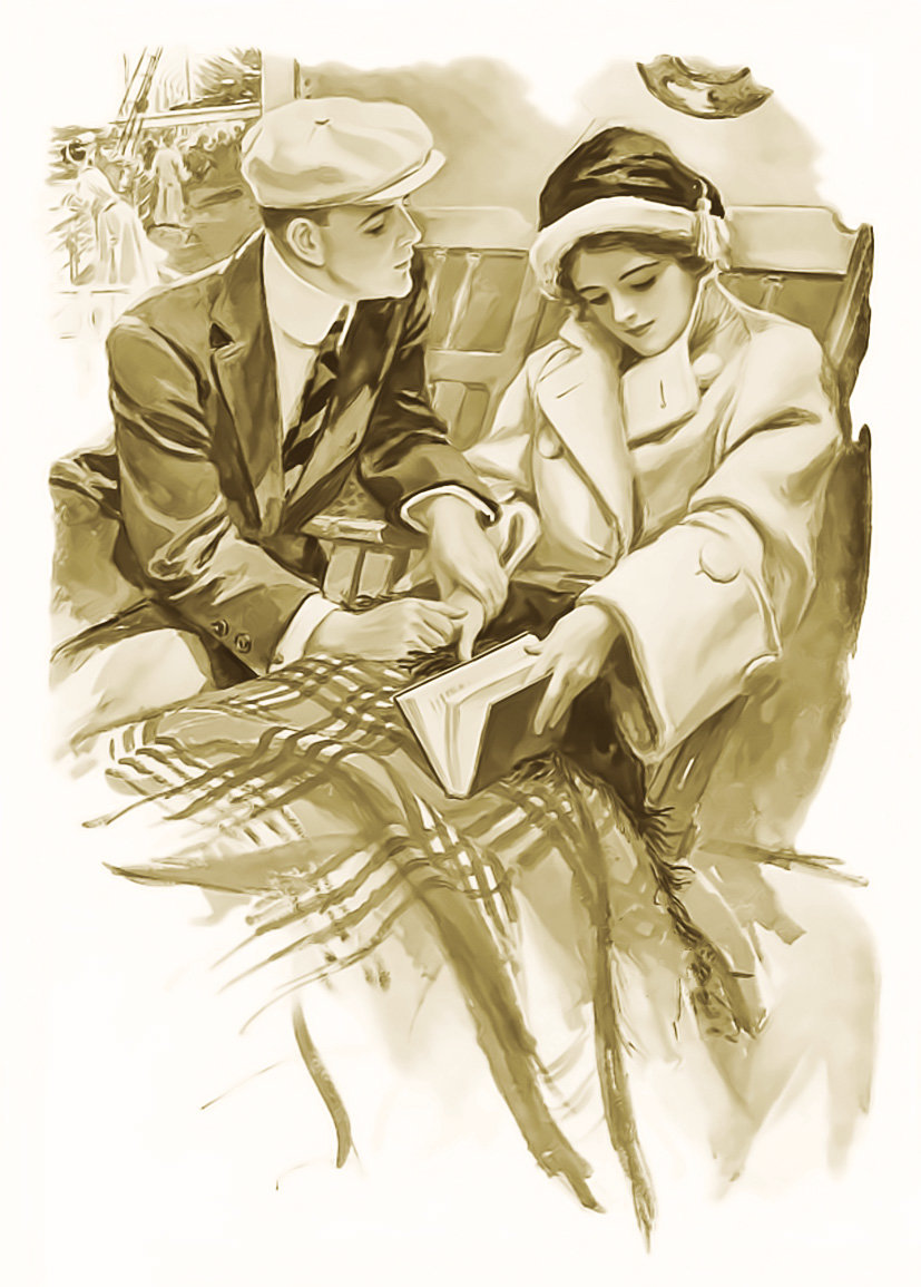 Серия "Ретро". Девушки Фишера. Вариант 2 - пара, ретро - оригинал