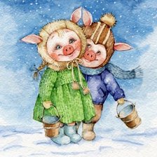 Схема вышивки «ДРУЗЬЯ»