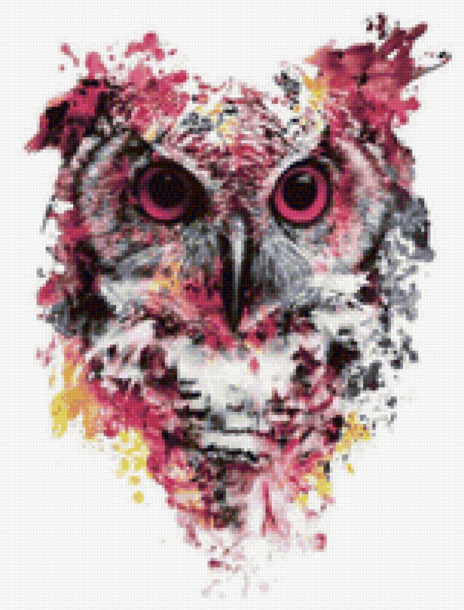 Сова арт - предпросмотр