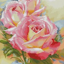 Оригинал схемы вышивки «розовые розы» (№2308094)