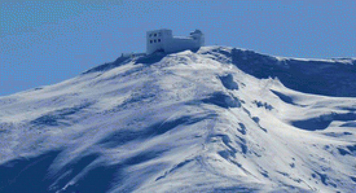 Обсерватория на г. Попиван - зима, попиван обсерватория, карпаты, горы - предпросмотр