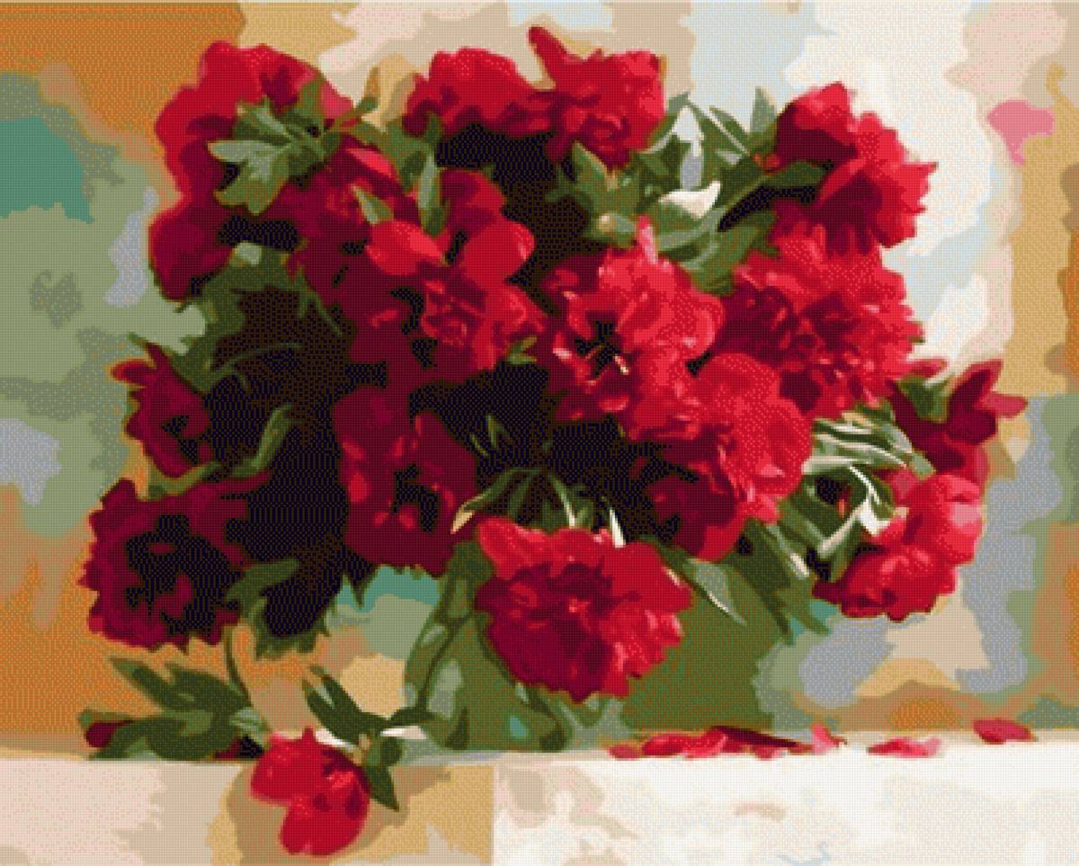 czerwone piwonie - предпросмотр