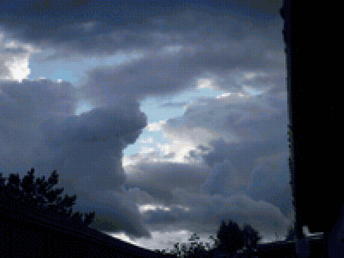 Аксакал в виде облако - облако, лето, аксакал, небо - предпросмотр