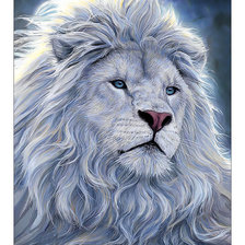 Схема вышивки «Белый лев.»