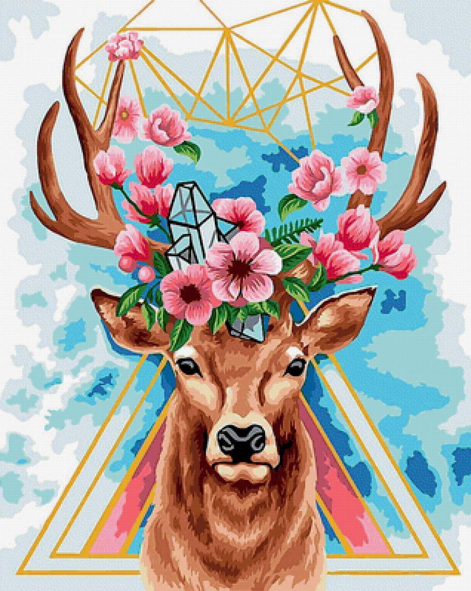 Олень. - животные, олень - предпросмотр