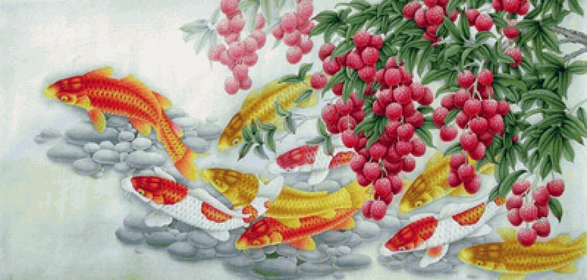 Peixes. - rio.frutas.carpas., peixes - предпросмотр