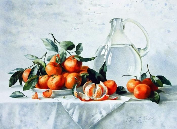 №2309631 - ягоды, мандарины, натюрморт - оригинал
