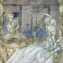 Схема вышивки «dietro lo specchio»