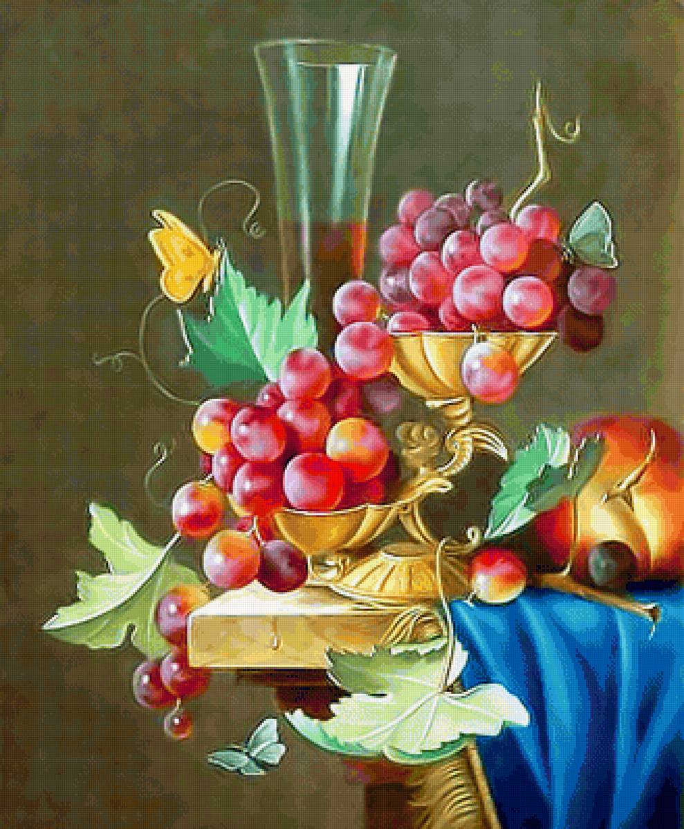 Натюрморт. - натюрморт, живопись., фрукты - предпросмотр