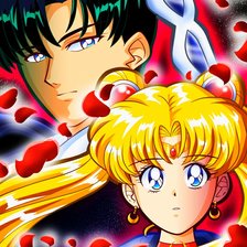 Схема вышивки «мамору и сейлор мун»