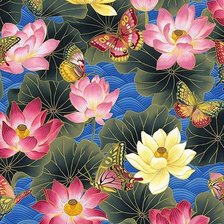 Схема вышивки «Бабочки с цветами»