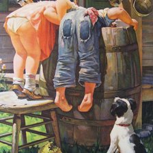 Схема вышивки «любопытные»