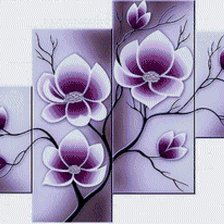 Схема вышивки «ТРИПТИХ МАГНОЛИЯ»