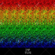 Схема вышивки «I love you»