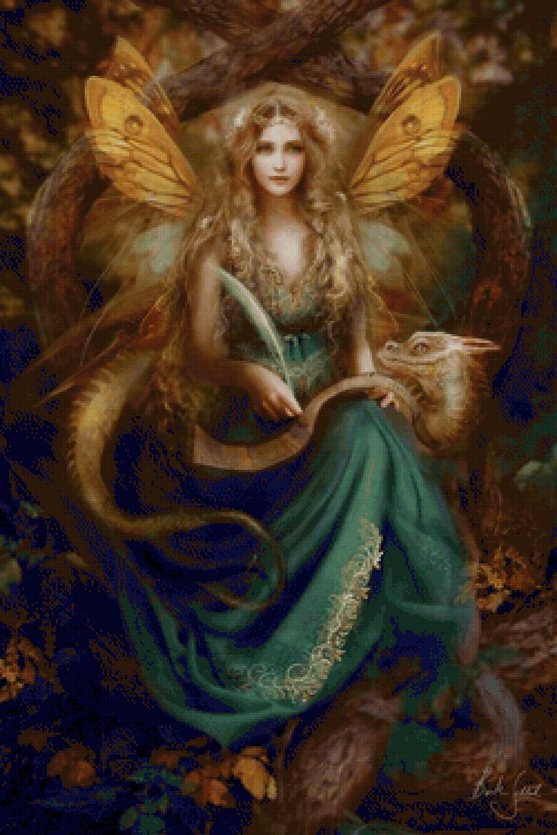 Сказочная королева - дракон, царица, сказка - предпросмотр