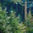 Предпросмотр схемы вышивки «Сосны на берегу реки» (№2312537)