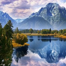 Схема вышивки «Пейзаж»