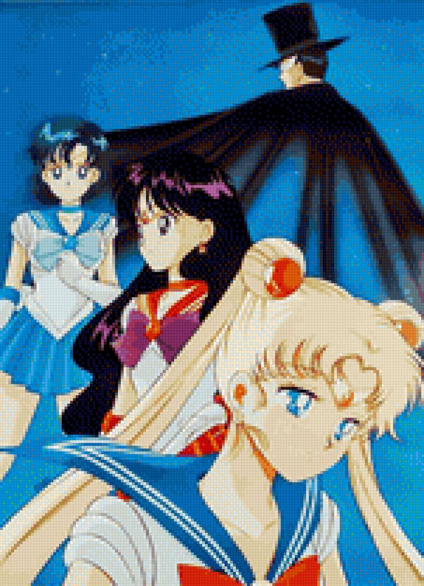 мамору,ами,рехино и усаги - сейлормун, ами, мамора, усаги, рейхино - предпросмотр