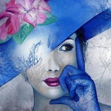 Схема вышивки «мадам»