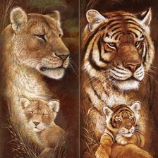 Схема вышивки «Мать и дитя»