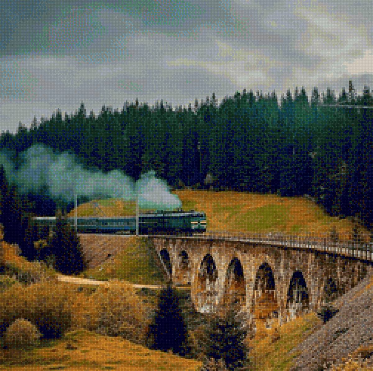 Ворохта - природа, карпаты, ворохта, поезд - предпросмотр