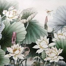 Схема вышивки «Лотос»