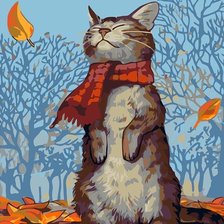 Схема вышивки «котик»