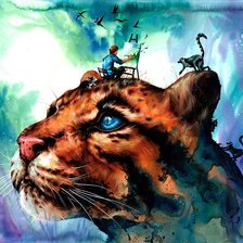 Схема вышивки «художник зазак намоо»