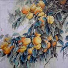 Схема вышивки «Абрикосы»