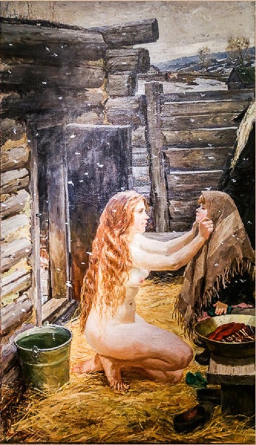 А.Пластов"Весна.В бане" - в бане, весна, пластов - оригинал