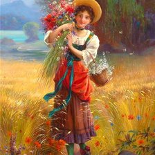 Схема вышивки «dame»