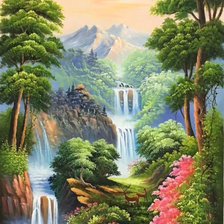 Схема вышивки «มวลป่าพฤกษาชาติ»