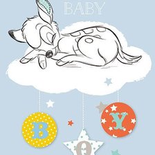 Схема вышивки «bambi en la nube»