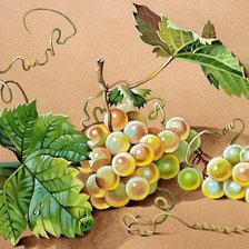 Схема вышивки «Виноград»