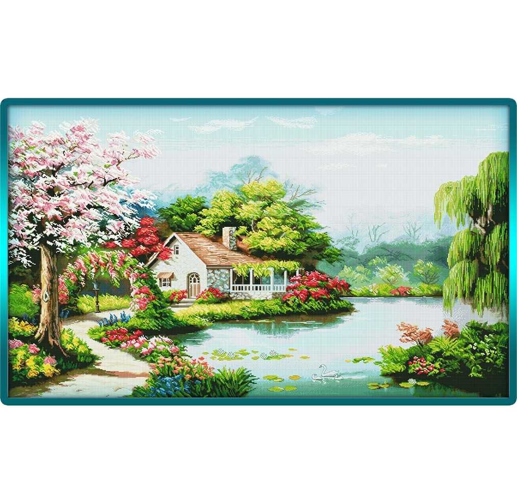 Желанный дом - домик, дом, природа - оригинал