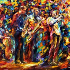 Схема вышивки «Afremov Jazz Band»