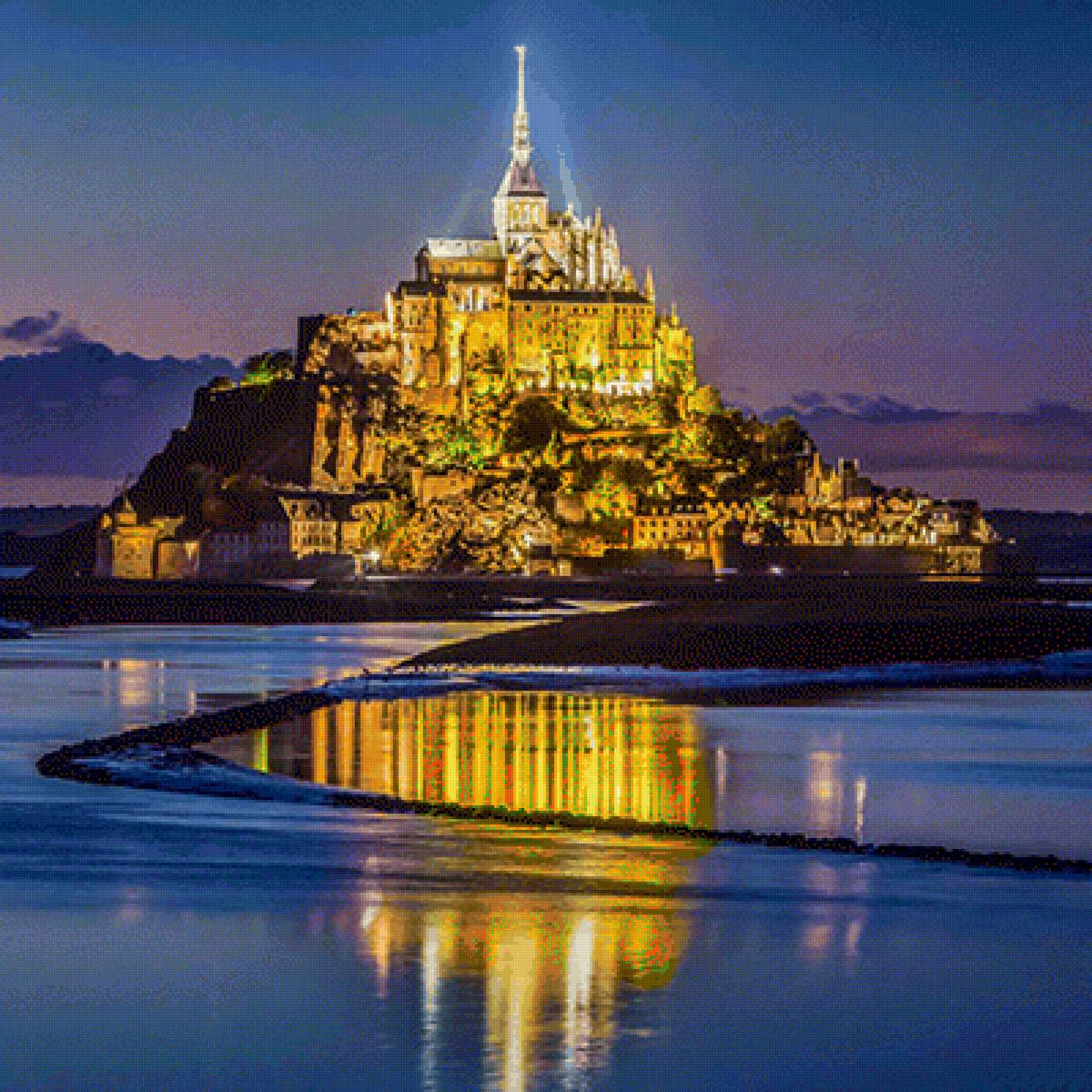 Mont Sant Michel de noche - предпросмотр