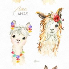 Схема вышивки «llamas varias»