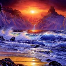 Схема вышивки «прибой»