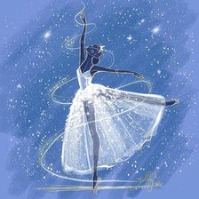 Схема вышивки «bailarina en el firmamento»