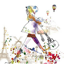 Схема вышивки «paseando por Paris»