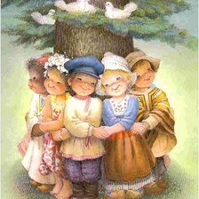 Схема вышивки «niños del mundo»