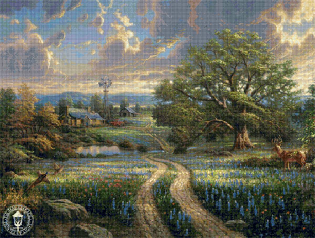 природа томас кинкейд - природа, пейзаж, картина - предпросмотр