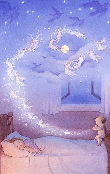 Детское - акварель, пнк, сон, фантазия - оригинал