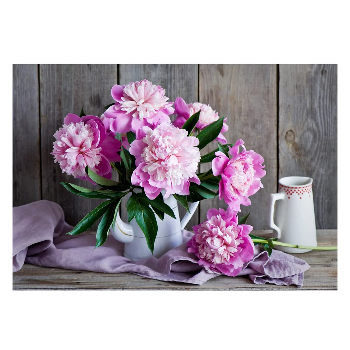 цветы - картина, фиолетовый, цветы, грусть, ваза, банка - оригинал