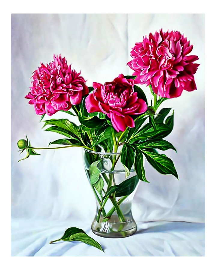 Натюрморт. - натюрморт, живопись., цветы - оригинал