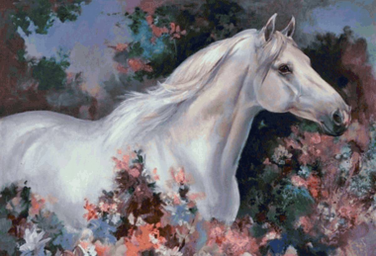 Cavalo. - animais.pintura. - предпросмотр