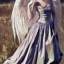 Схема вышивки «ангел-девушка дж.сирко-филиповска»